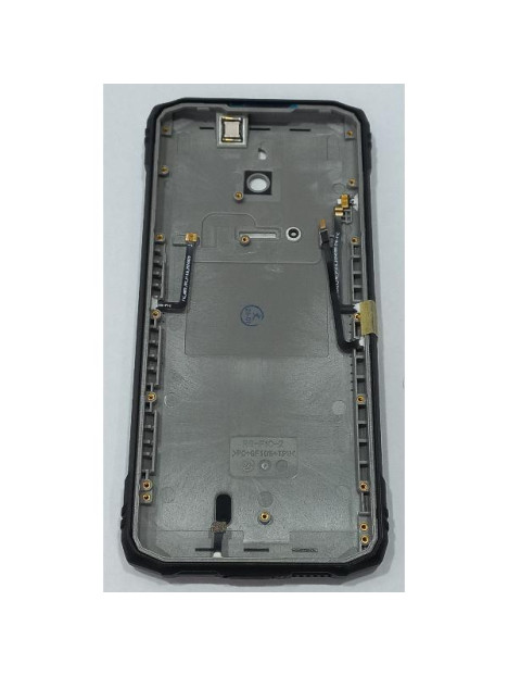 Tapa trasera o tapa bateria negro plateada para Doogee Blade 10 Ultra Energy