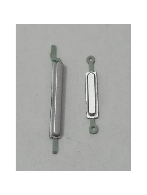 Set de botones laterales platas para Honor 400 Smart 5G calidad premium