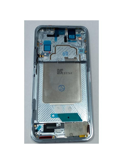 Pantalla para Xiaomi 13 mas tactil negro con marco azul compatible Oled