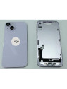 Set Tapa trasera o tapa bateria morada iPhone 14 con carcasa central y componentes Remanufacturada Grado A