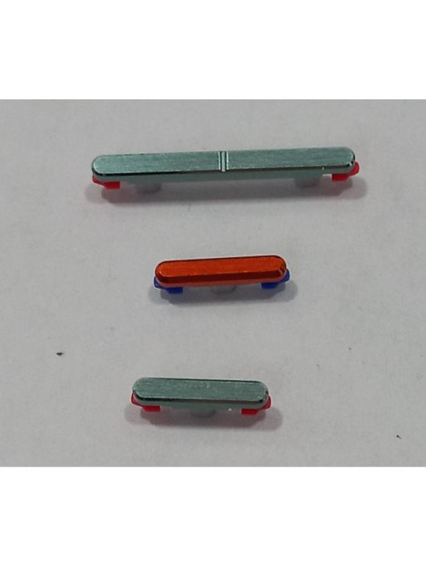 Set de 3 botones laterales verdes para Motorola Edge 70 5G calidad premium