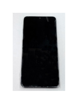 Pantalla para Samsung Galaxy A07 4G A075F mas tactil negro con marco negro GH81-28044A Service Pack