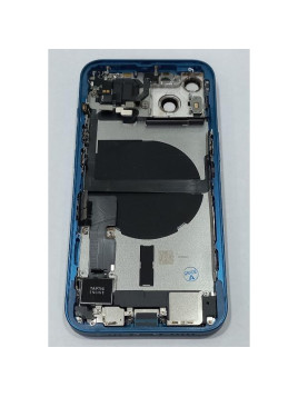 Tapa trasera o tapa bateria azul para iPhone 13 con carcasa central y componentes Remanufacturada Grado A
