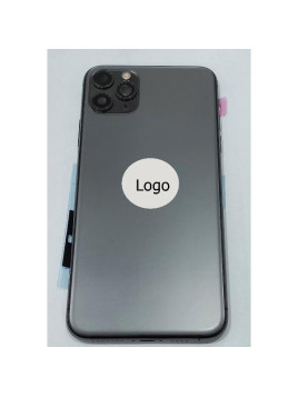 Tapa trasera o tapa bateria negra para iPhone 11 Pro Max con carcasa central y componentes Remanufacturada Grado A