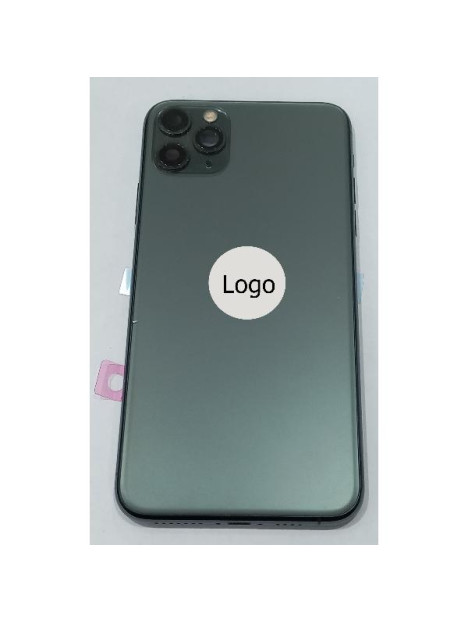 Tapa trasera o tapa bateria verde para iPhone 11 Pro Max con carcasa central y componentes Remanufacturada Grado A
