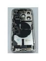 Tapa trasera o tapa bateria plata para iPhone 14 Pro con carcasa central y componentes Remanufacturada Grado A