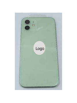 Tapa trasera o tapa bateria verde para iPhone 12 con carcasa central y componentes Remanufacturada Grado A