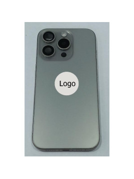 Tapa trasera o tapa bateria titanio para iPhone 15 Pro con carcasa central y componentes Remanufacturada Grado A