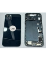 Set Tapa trasera o tapa bateria negra iPhone 14 Plus con carcasa central y componentes Remanufacturada Grado A