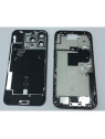 Set Tapa trasera o tapa bateria negra iPhone 16 Pro Max con carcasa central y componentes Remanufacturada Grado A