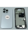 Set Tapa trasera o tapa bateria blanca iPhone 16 Pro con carcasa central y componentes Remanufacturada Grado A