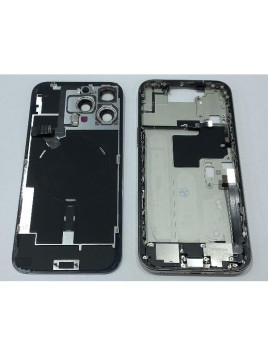 Set Tapa trasera o tapa bateria titanio iPhone 16 Pro Max con carcasa central y componentes Remanufacturada Grado A