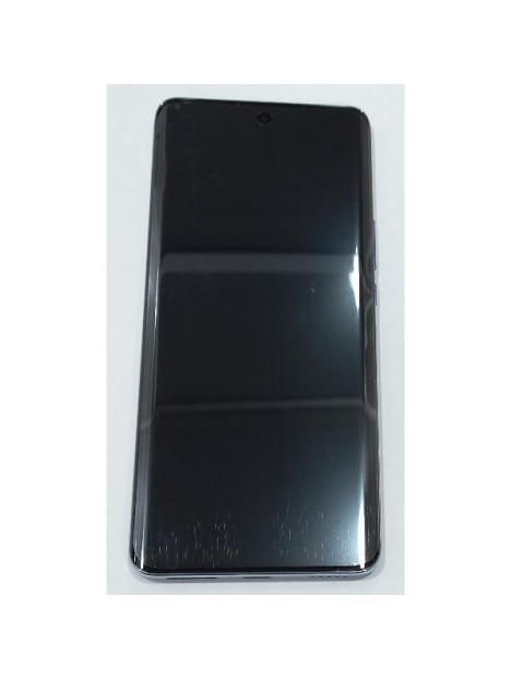 Pantalla para Honor X50 mas tactil negro con marco plata y bateria 0235AGJH Service Pack