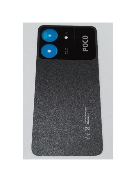 Tapa trasera o tapa bateria negra para Xiaomi Poco C65 1610111001479A Service Pack