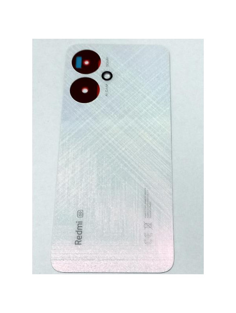 Tapa trasera o tapa bateria plata para Xiaomi Redmi 13C 5G 1610111001569A Service Pack