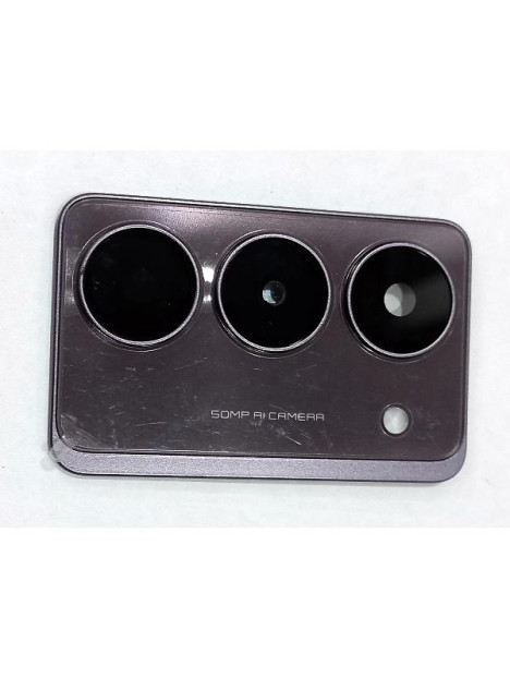 Cristal de camara para Realme 14X 5G con cubierta negra calidad premium