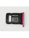 Soporte o bandeja sim rosa Dual sim para Motorola Razr 60 Ultra 5G calidad premium