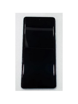 Pantalla para Vivo X100 Pro 5G mas tactil negro con marco azul calidad premium