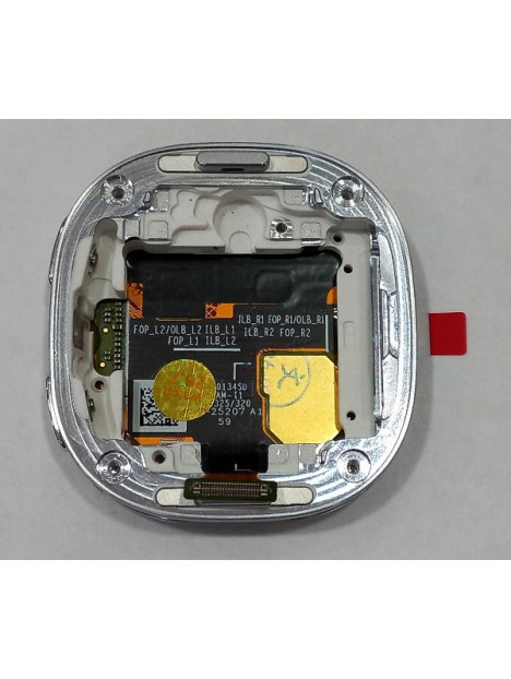 Pantalla para Samsung Galaxy Watch 8 40mm BT Watch 8 40mm LTE mas tactil negro marco plata calidad premium