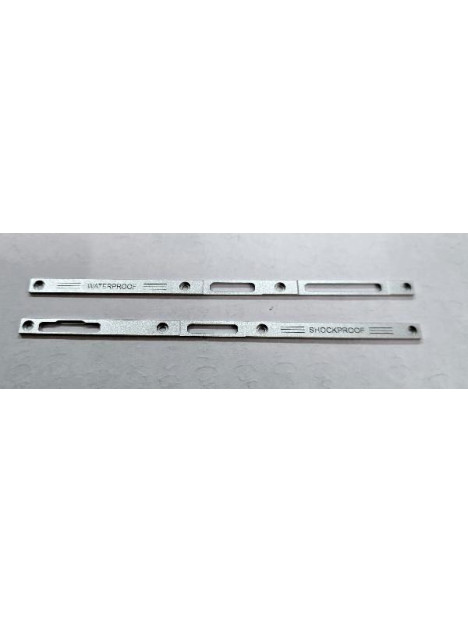 Set de 2 embellecedores plata para Blackview Fort 2 calidad premium