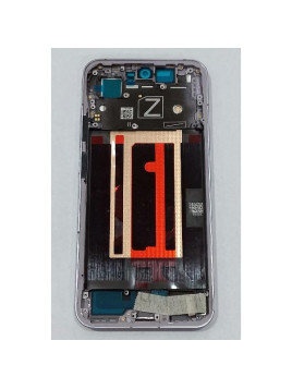 Pantalla para Oppo Reno 13 5G CPH2689 mas tactil negro con marco morado compatible TFT