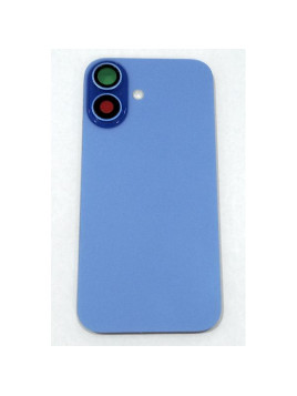 Tapa trasera o tapa bateria completa azul para iPhone 16 A3287 A3081 A3286 A3288 con NFC