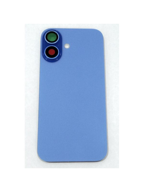 Tapa trasera o tapa bateria completa azul para iPhone 16 A3287 A3081 A3286 A3288 con NFC