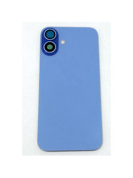 Tapa trasera o tapa bateria completa azul para iPhone 16 Plus A3290 A3082 A3289 A3291 con NFC