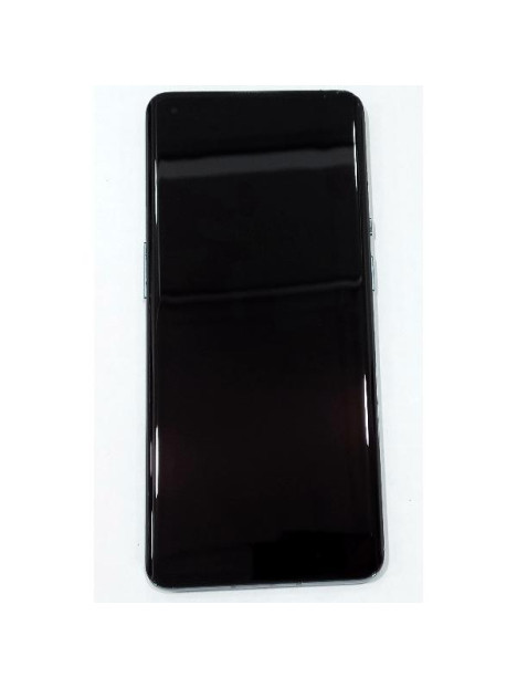 Pantalla para Oneplus 9 Pro mas tactil negro con marco azul compatible Oled