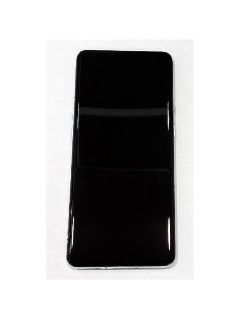 Pantalla para Oneplus 9 Pro mas tactil negro con marco plata compatible Oled