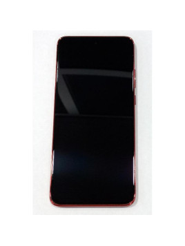 Pantalla para Motorola Moto Edge 60 Neo 5G mas tactil negro con marco rojo calidad premium