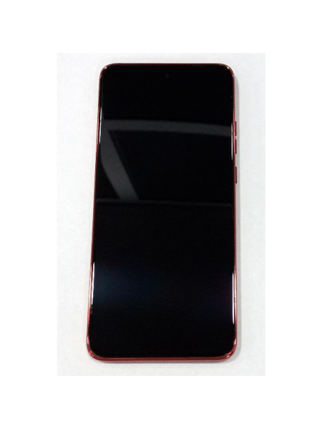 Pantalla para Motorola Moto Edge 60 Neo 5G mas tactil negro con marco rojo calidad premium