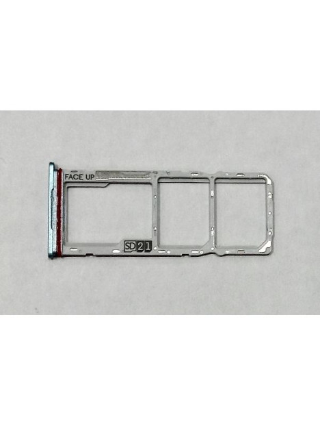 Soporte o bandeja sim azul para Motorola Moto E15 calidad premium