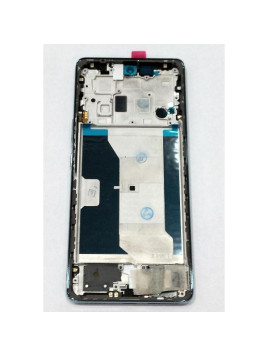 Pantalla para Vivo V40 Lite 5G mas tactil negro con marco azul calidad premium