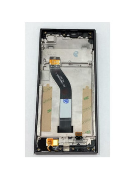 Pantalla para Oukitel C62 mas tactil negro con marco gris calidad premium