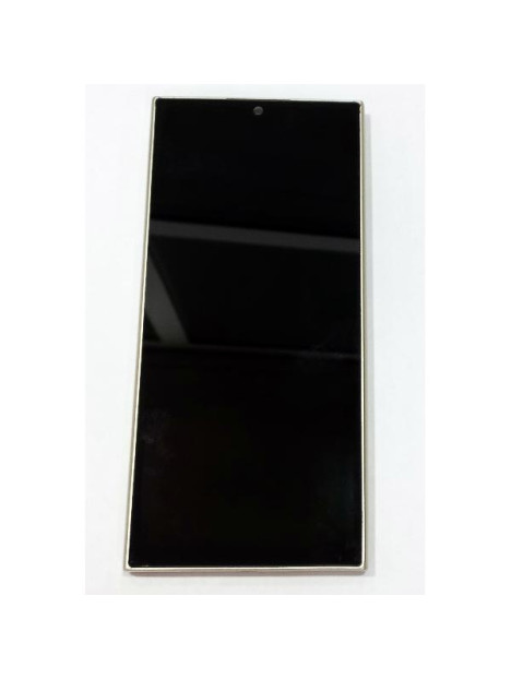 Pantalla para Oukitel C62 mas tactil negro con marco dorado calidad premium