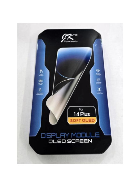 Pantalla JK para iPhone 14 Plus A2885 A2886 A2887 A2888 mas tactil negro calidad Soft Oled