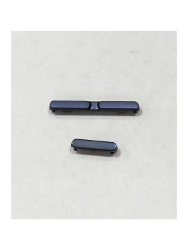 Set de 2 botones laterales azules para Motorola Moto G86 Power 5G calidad premium