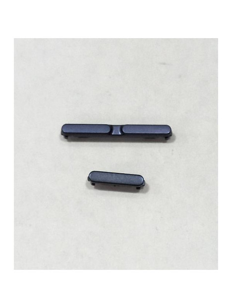 Set de 2 botones laterales azules para Motorola Moto G86 Power 5G calidad premium