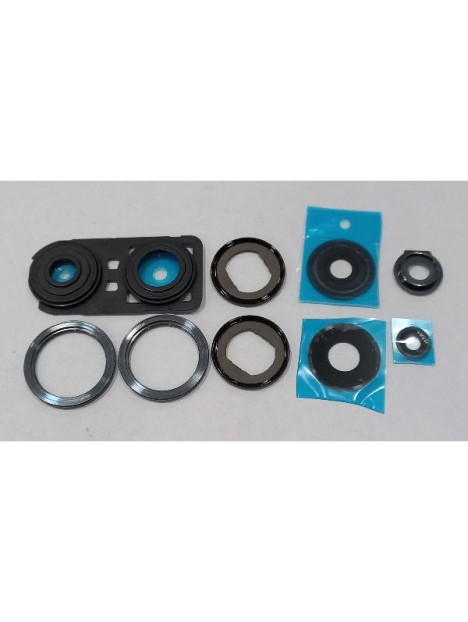 Cristal de camara para Xiaomi Redmi Note 13 Pro 4G con cubierta negra calidad premium