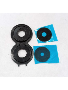 Cristal de camara para Vivo Y17s con cubierta negra calidad premium