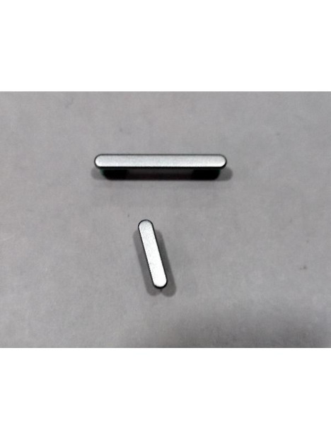 Set de botones laterales blancos para Samsung Galaxy A36 A366 calidad premium