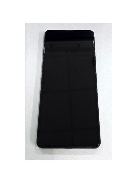 Pantalla para Sony Xperia 10 IV mas tactil negro con marco negro compatible TFT