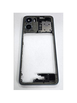 Carcasa o marco central azul para Motorola Moto E15