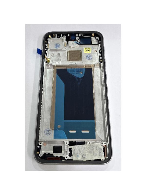 Pantalla para Xiaomi 15T mas tactil negro con marco plata calidad premium