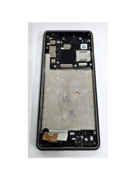 Pantalla para Sony Xperia 10 III mas tactil negro con marco negro compatible TFT