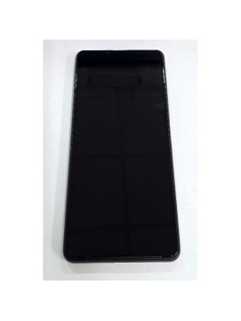 Pantalla para Sony Xperia 10 III mas tactil negro con marco negro compatible TFT