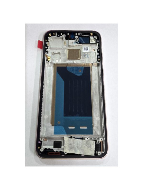 Pantalla para Xiaomi 15T mas tactil negro con marco dorado calidad premium