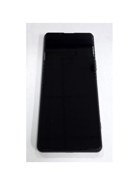 Pantalla para Sony Xperia 5 III mas tactil negro con marco negro compatible TFT
