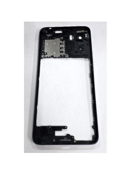 Carcasa o marco central negro para Motorola Moto E15